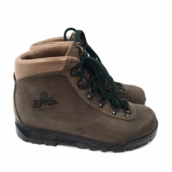 EMS Italy Shoes - EMS Italy Brown Nubuck Leather Hiking Boots
